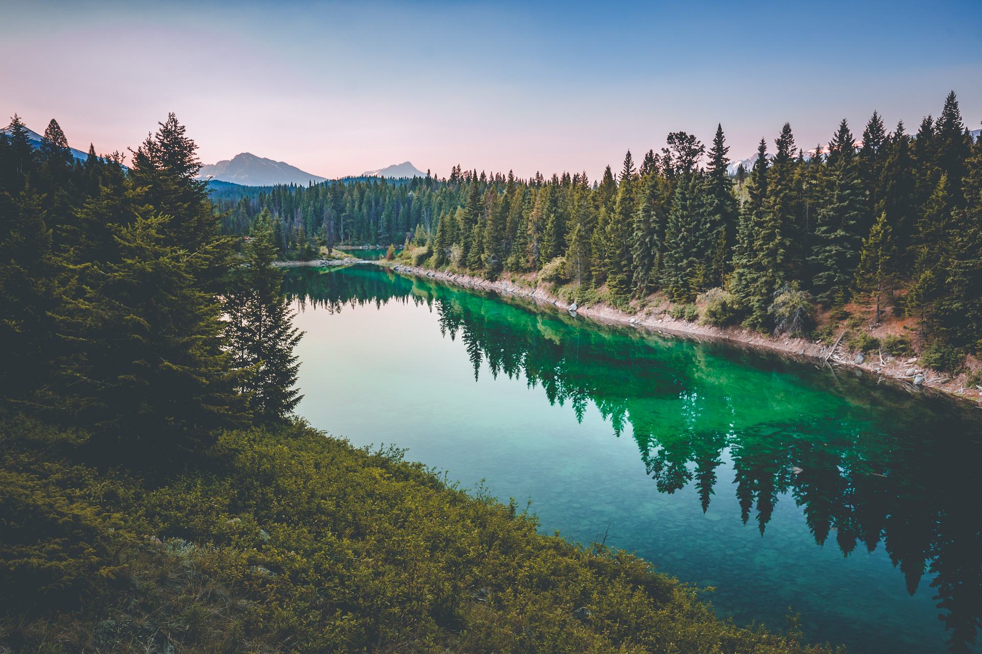 La vallée des Cinq Lacs